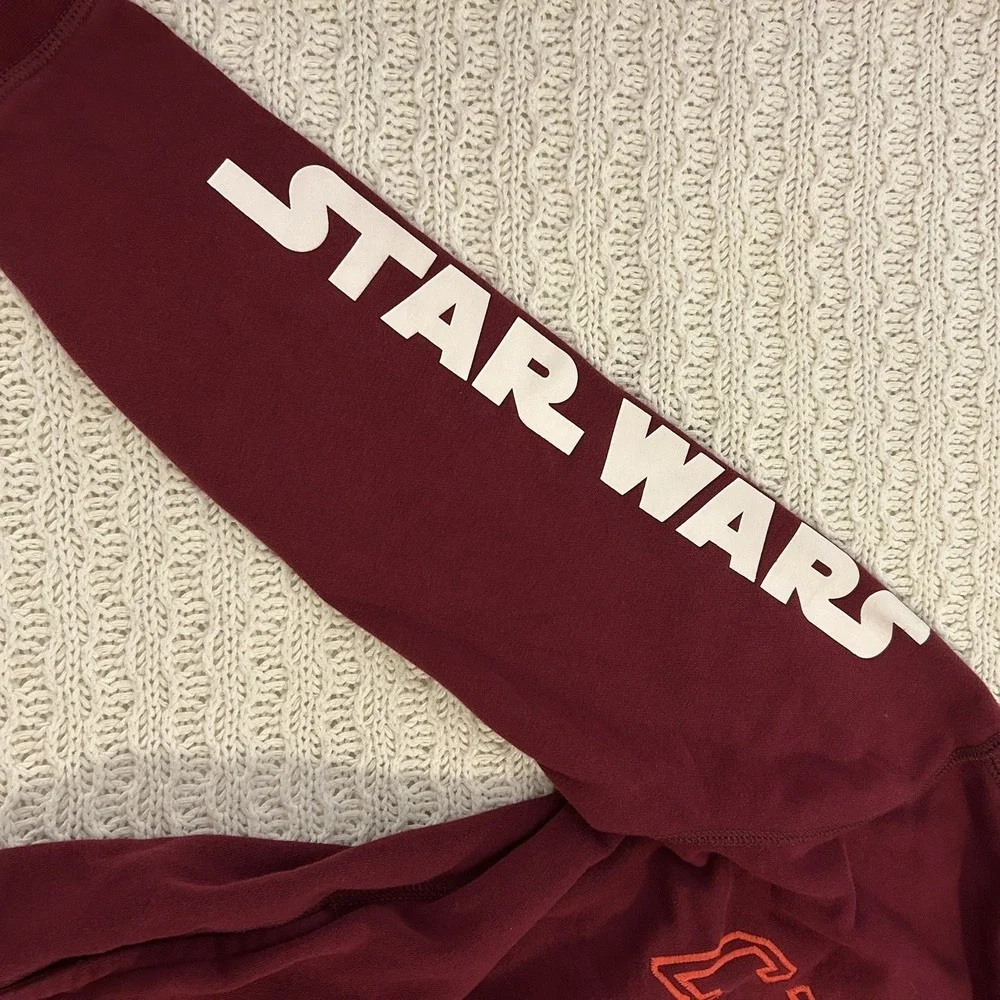 Gap Star Wars Chewie Hoodie Boys Size XXL‎ 14-16 Burgundy Chewbacca Pullover